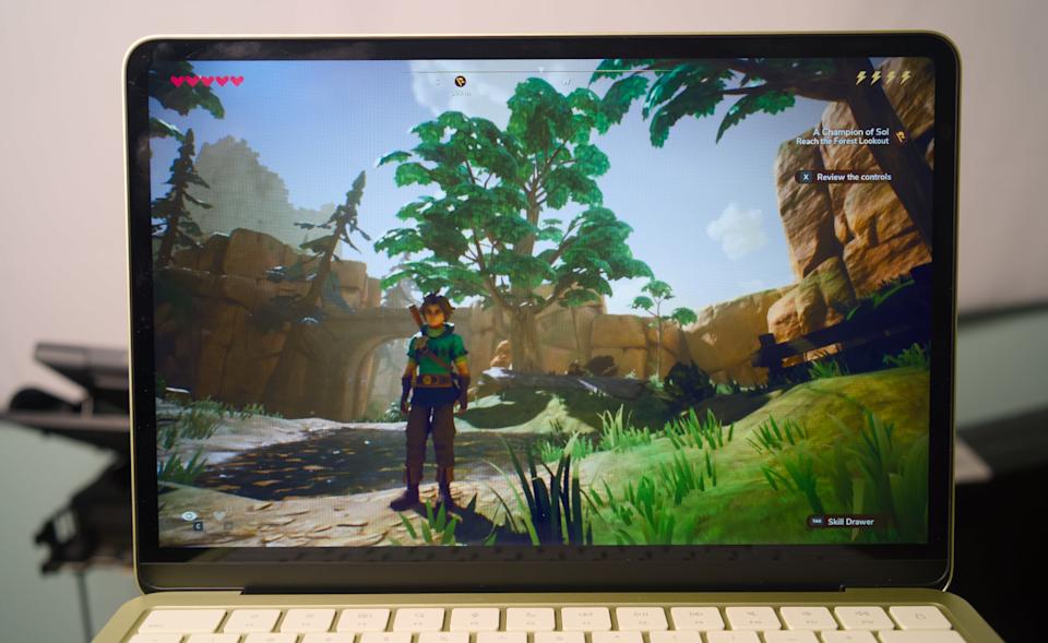 Oceanhorn 3 على جهاز MacBook Neo.