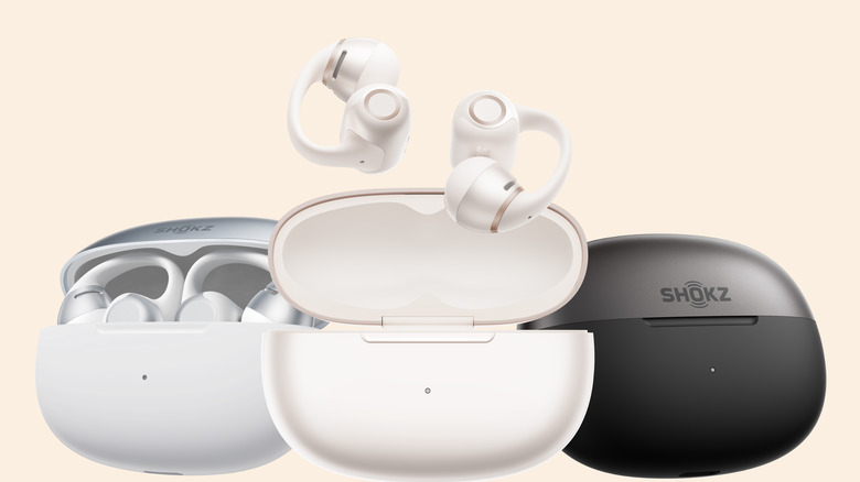 ثلاثة أزواج من سماعات الأذن Shokz OpenDots 2 (مع حافظات الشحن)